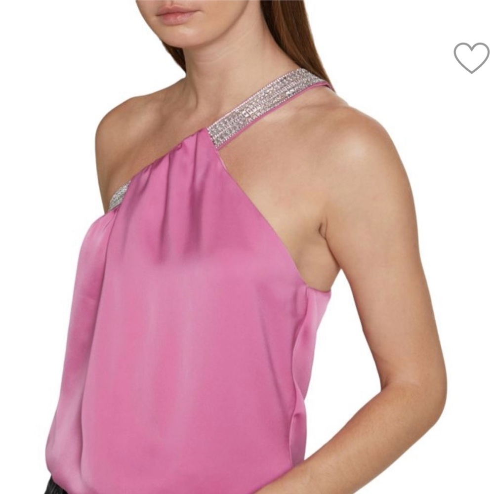 Ramy Brook Socal top XS ‼️BNWT‼️ Fits XS - S. Pink w/ crystal embellishment. NEW